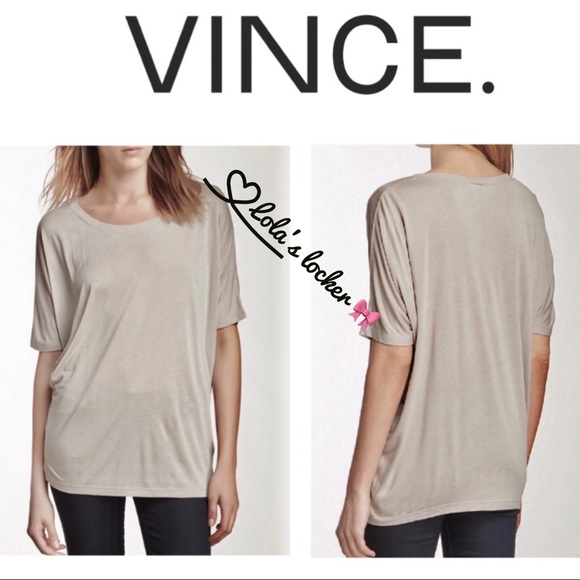 Vince Tops - Vince Drape Sleeve Tee